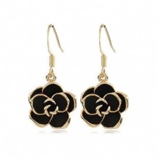 Black Rose Earrings